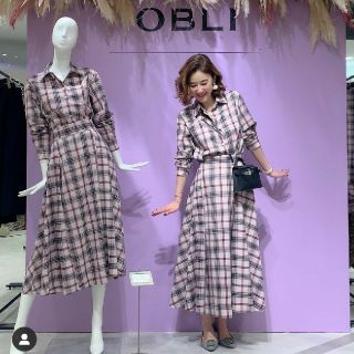 チェスティ(Chesty)の新品タグ・ショッパー★OBLI オブリー チェックシャツ(シャツ/ブラウス(長袖/七分))