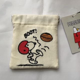 スヌーピー(SNOOPY)の新品＊ スヌーピー バネポーチ / アメフト(ポーチ)