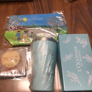 ロクシタン(L'OCCITANE)のロクシタン　タンブラー、ポーチ、ソープ、ハンドクリームセット(ポーチ)