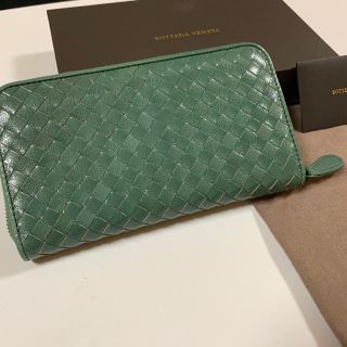 ボッテガヴェネタ(Bottega Veneta)のボッテガヴェネタ　長財布　グリーン　未使用品　　新品(長財布)