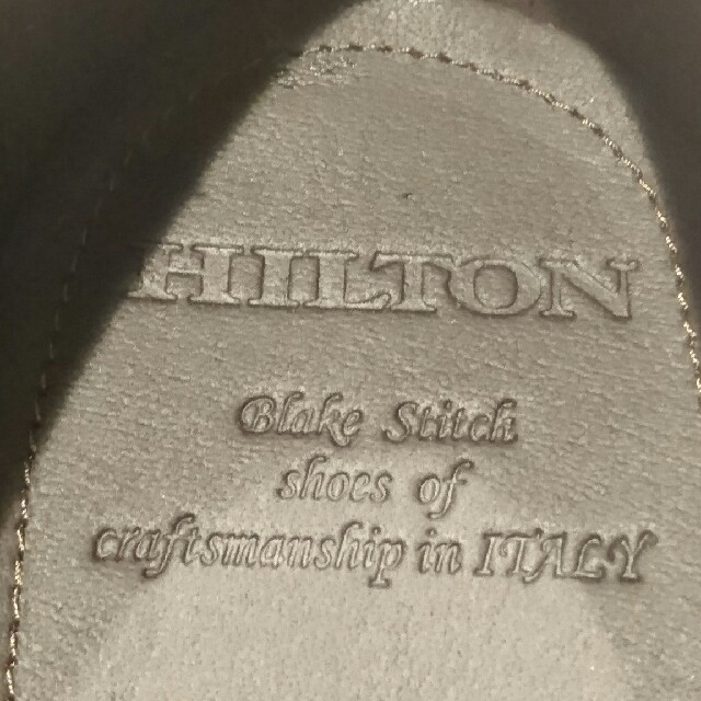 シューズ未使用 イタリア製 ヒルトン 定価2,8万円 シューズ 43 HILTON