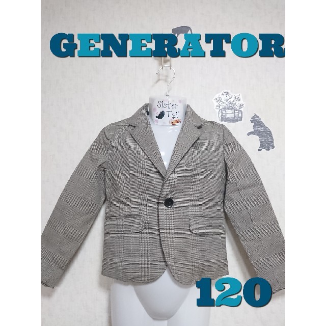 GENERATOR(ジェネレーター)の【120】テーラードジャケット キッズ/ベビー/マタニティのキッズ服男の子用(90cm~)(ジャケット/上着)の商品写真