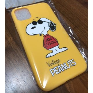 スヌーピー(SNOOPY)の新品 iPhone11 ケース☆スヌーピー/シリコン/ビンテージ/イエロー(iPhoneケース)