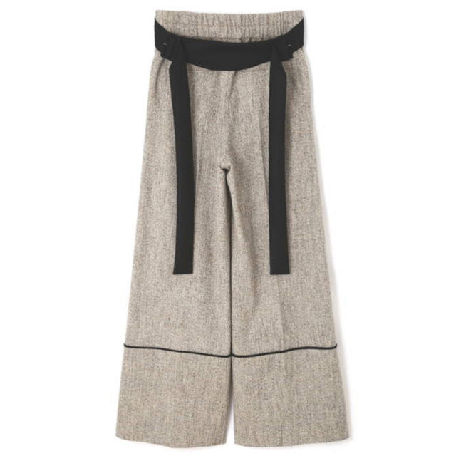 ADORE - ADORE ベージュネップツイードワイドパンツ¥49500の通販 by