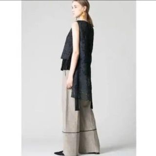 アドーア(ADORE)のADORE ベージュネップツイードワイドパンツ¥49500(カジュアルパンツ)