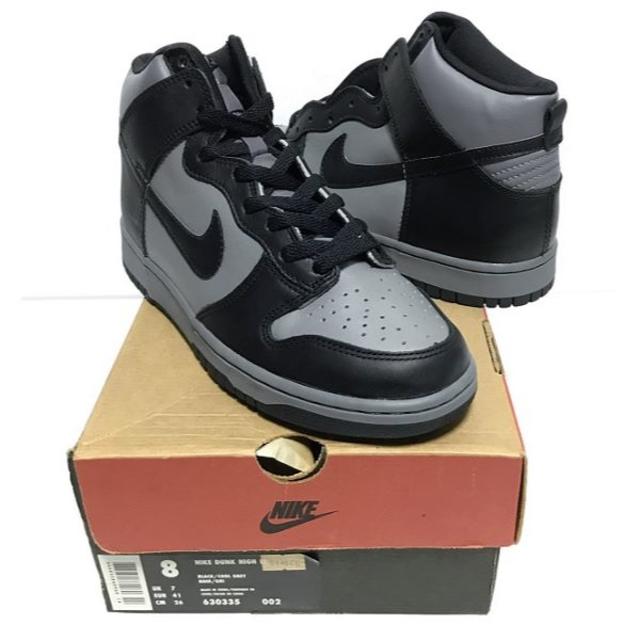 DEADSTOCK 99年製NIKE DUNK HIGH LE 26㎝黒×グレー