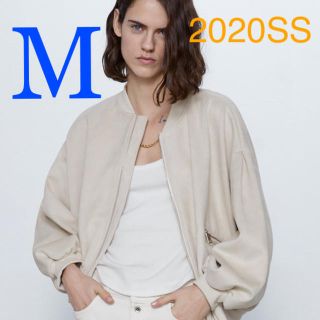 ザラ(ZARA)の＊2020SS＊ZARA スエード風ボンバージャケット エクリュ(ブルゾン)