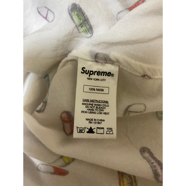 Supreme(シュプリーム)のSupreme 17ss PILLS RAYON SHIRT L ホワイト メンズのトップス(シャツ)の商品写真