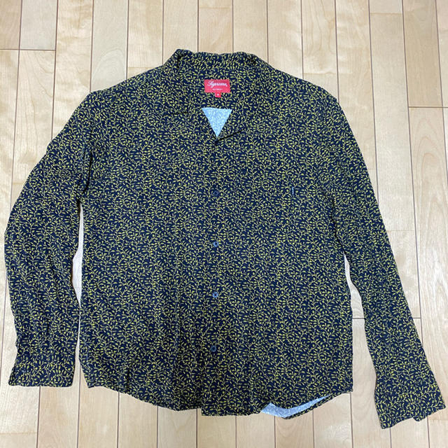 supreme rayon shirt ブラック　M レーヨン  シャツ