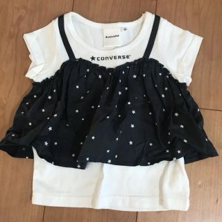 コンバース(CONVERSE)のコンバース　Tシャツ　チュニック　90 女の子(Tシャツ/カットソー)