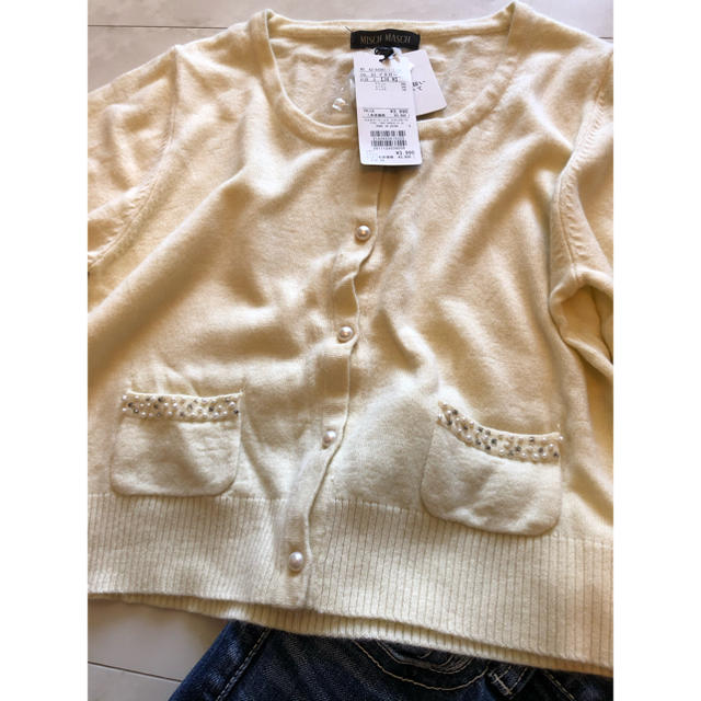 MISCH MASCH(ミッシュマッシュ)の新品！ミッシュマッシュ♡パールカーディガン♡ レディースのトップス(カーディガン)の商品写真