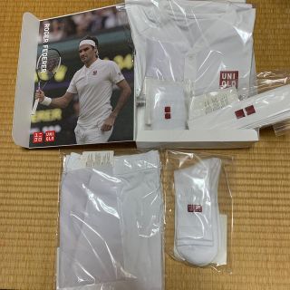 ユニクロ(UNIQLO)のユニクロ　ロジャーフェデラー  ウィンブルドン使用モデルテニスウェアセット(ウェア)