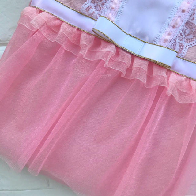 お姫様の上履き入れ ベビーピンク* ダブルフリルの可愛いドレス ハンドメイドのキッズ/ベビー(外出用品)の商品写真