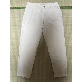 スピックアンドスパン(Spick & Span)のオフホワイト ストレッチコーデュロイ 8分丈 スキニーパンツ(デニム/ジーンズ)