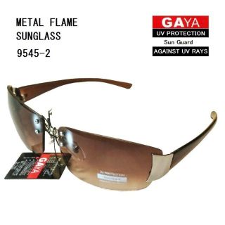 ガヤ(GAYA)の新品　GAYA　サングラス　ブラウンレンズ　オラオラ系　(9545-2)(サングラス/メガネ)