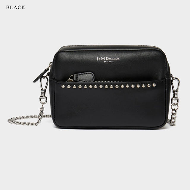 ♡ J&M DAVIDSON リップスティックポシェット ブラック♡ バッグ ♡ J&M DAVIDSON リップスティックポシェット ブラック♡ バッグ