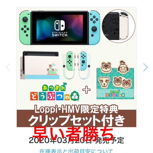 Nintendo Switch - Nintendo Switch あつまれどうぶつの森同梱パックの ...