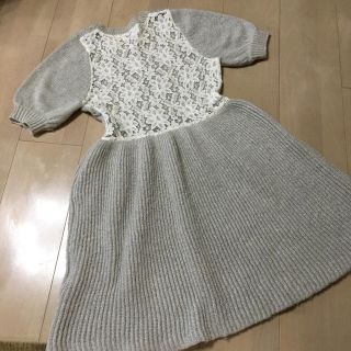 ジルスチュアート(JILLSTUART)のジルスチュアート♡ニット半袖ワンピース(ミニワンピース)