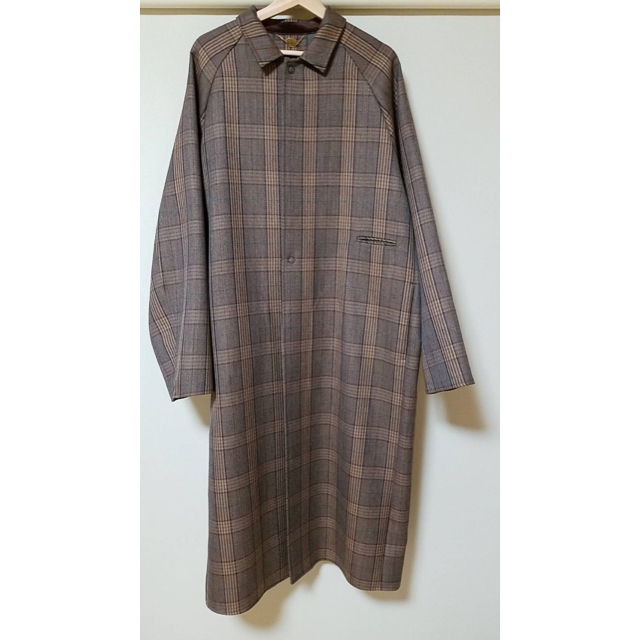 sunsea 19aw caramel check coat 3