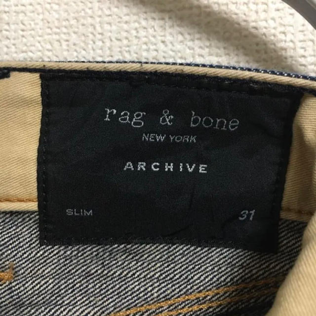 rag&bone ARCHIVE スリム セルビッチデニム　APC ラグ＆ボーン 3
