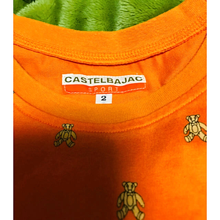カステルバジャック(CASTELBAJAC)のカステルバジャック Tシャツ　オレンジ　ベア(Tシャツ(半袖/袖なし))