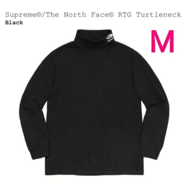 Supreme TNF RTG TurtleneckBlack黒サイズ