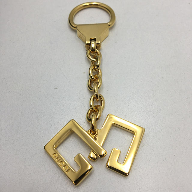 未使用品 箱付き オールドグッチ GUCCI キーホルダー バッグチャーム