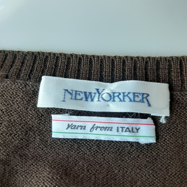 NEWYORKER(ニューヨーカー)の美品　NEWYORKER ニューヨーカー　ニット　ベスト レディースのトップス(ベスト/ジレ)の商品写真