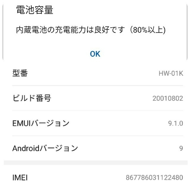 HUAWEI HW-01K P20 pro docomo blue 3