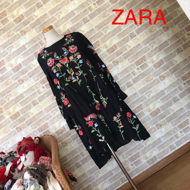 ZARA★刺繍ワンピース【完売】Sサイズ | フリマアプリ ラクマ