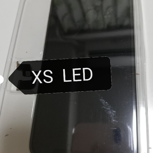 iPhoneXSフロントパネル　液晶ガラス画面スマホ/家電/カメラ