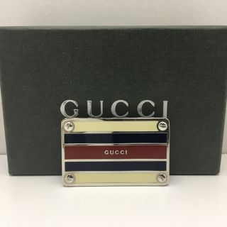 グッチ(Gucci)の美品 GUCCI マネークリップ シェリーライン 箱付き ヴィンテージ オールド(マネークリップ)