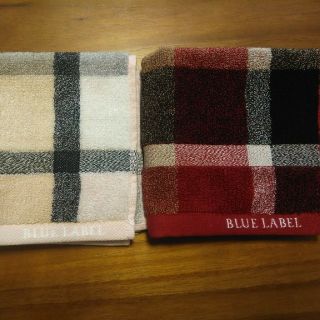 バーバリーブルーレーベル(BURBERRY BLUE LABEL)の【新品】バーバリー タオルハンカチ チェック柄2枚セット  BLUE LABEL(ハンカチ)