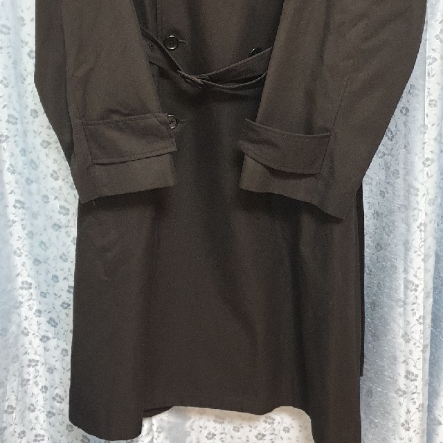 SUNSEA(サンシー)のstein 19aw lay oversized overlap coat 黒S メンズのジャケット/アウター(トレンチコート)の商品写真