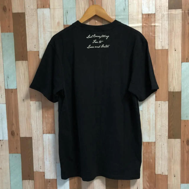 WANIMA(ワニマ)のLEFLAH デカロゴ Tシャツ ブラック ブルー WANIMA メンズのトップス(Tシャツ/カットソー(半袖/袖なし))の商品写真