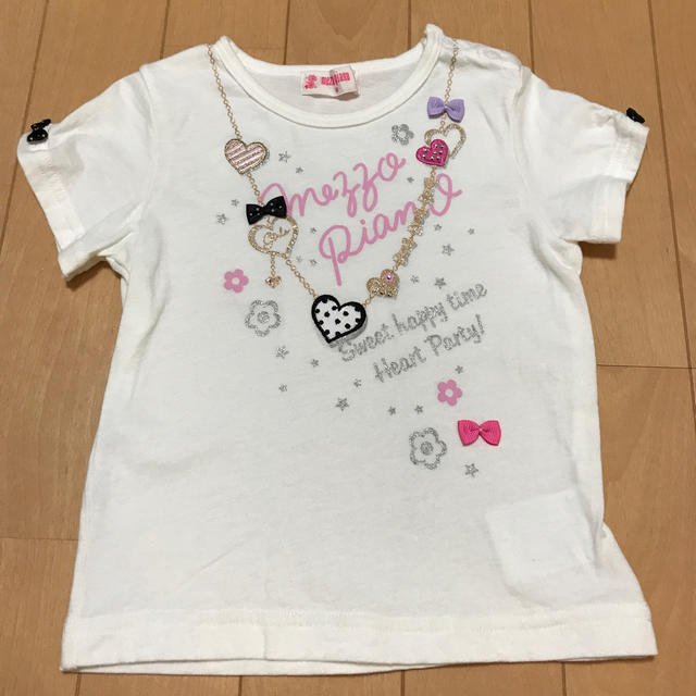 mezzo piano(メゾピアノ)のメゾピアノ  Tシャツ　90 キッズ/ベビー/マタニティのキッズ服女の子用(90cm~)(Tシャツ/カットソー)の商品写真