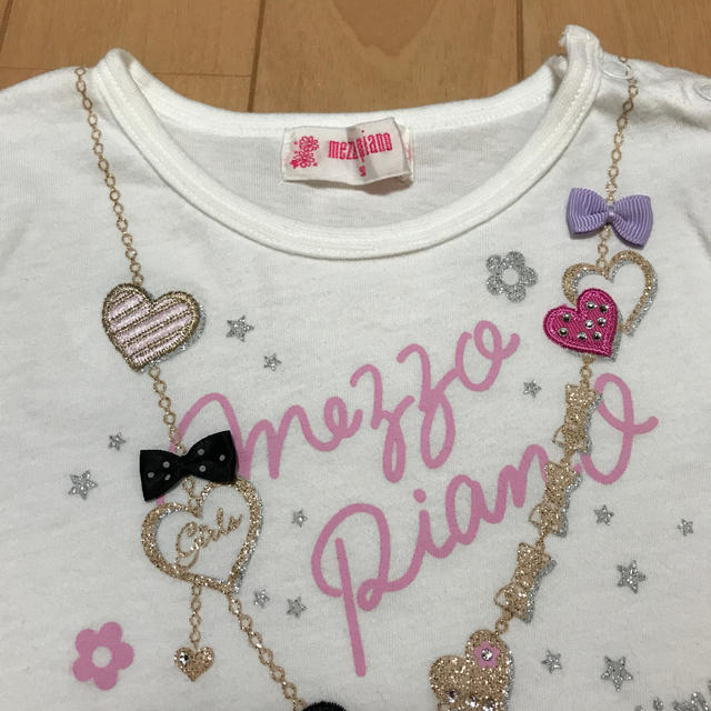 mezzo piano(メゾピアノ)のメゾピアノ  Tシャツ　90 キッズ/ベビー/マタニティのキッズ服女の子用(90cm~)(Tシャツ/カットソー)の商品写真