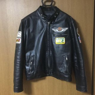 シングルライダース 中古  ワッペン貼りつけ(ライダースジャケット)