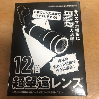 スマホ用12倍望遠レンズ(小学館DIME付録)(その他)