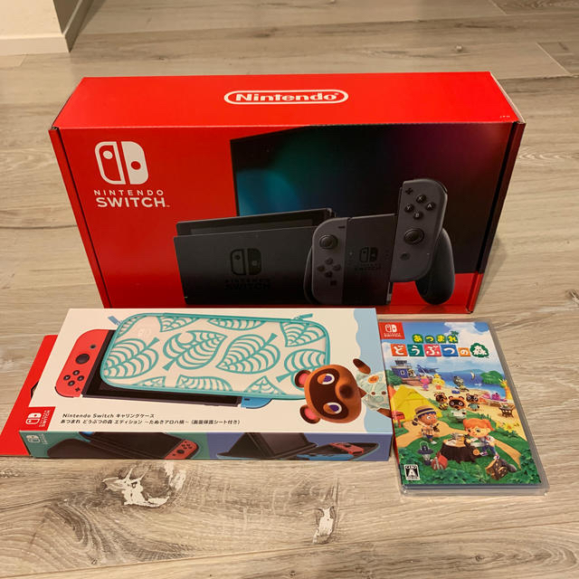 セット売り】Nintendo Switch グレー、あつまれどうぶつの森 - ゲーム セット売り】Nintendo Switch グレー、あつまれどうぶつの森 - ゲーム