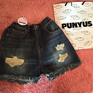 プニュズ(PUNYUS)のPUNYUSデニム ヘアバンド(ショートパンツ)