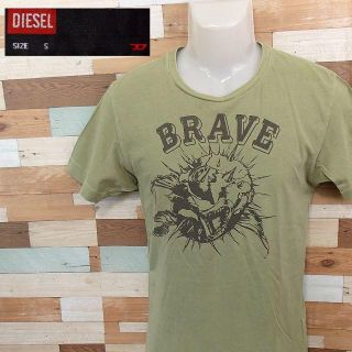 ディーゼル(DIESEL)の【DIESEL】 美品 ディーゼル ライトグリーン 半袖Tシャツ S(Tシャツ/カットソー(半袖/袖なし))