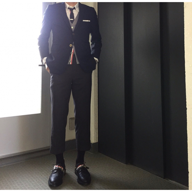 THOM BROWNE ジャケット 紺ブレ umbandung.ac.id