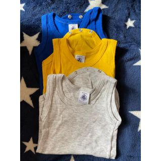 プチバトー(PETIT BATEAU)のpetit beteau オール　3枚セット(カバーオール)