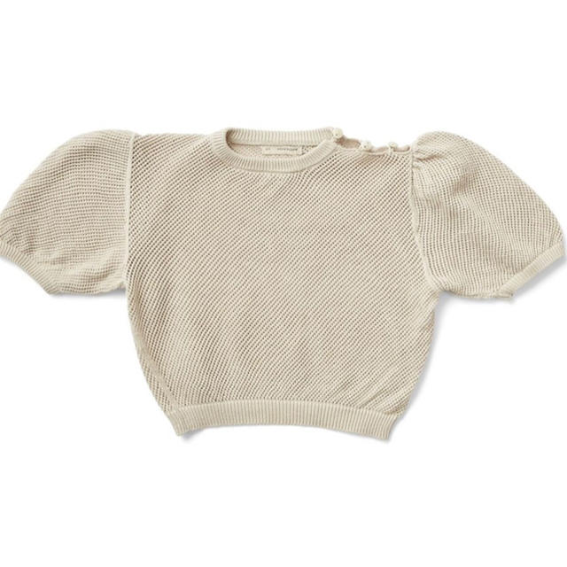Soor Ploom Mimi knit top (milk) 10Y