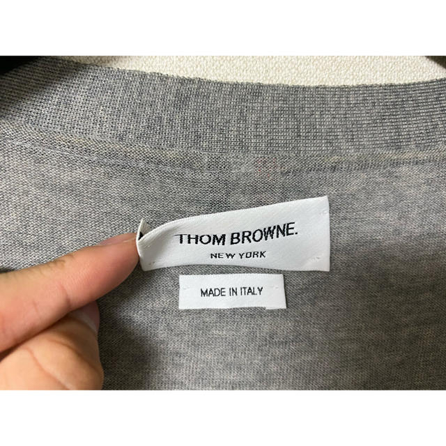 THOM BROWNE(トムブラウン)のトムブラウン　15ss メリノウールカーディガン メンズのトップス(カーディガン)の商品写真