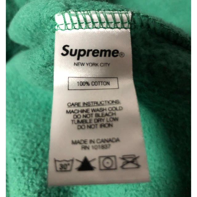 【新品L】Supreme Jet Sleeve Zip Up Hooded 緑