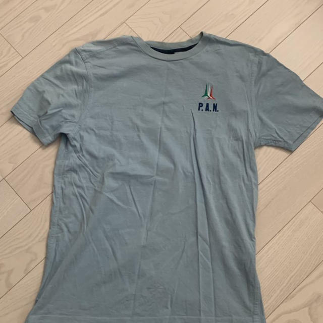 AERONAUTICA MILITARE(アエロナウティカミリターレ)のAERONAUTICAMILITARE  イタリア国旗ロゴ水色Lサイズ メンズのトップス(Tシャツ/カットソー(半袖/袖なし))の商品写真