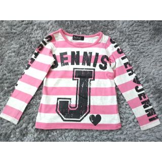 ジェニィ(JENNI)のJENNI　100cm　ボーダー　長袖Tシャツ　ピンク(Tシャツ/カットソー)