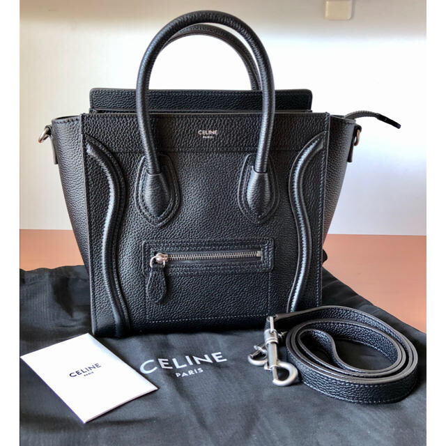 celine(セリーヌ)のひな様ご専用「極美品】セリーヌ/ナノラゲージ ブラック レディースのバッグ(トートバッグ)の商品写真